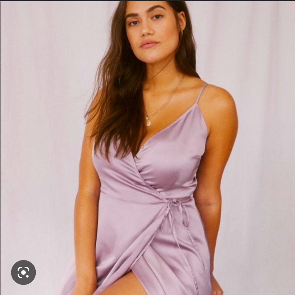 Abercrombie & Fitch satin wrap dress